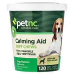 petnc NATURAL CARE, Calming Aid, мягкие жевательные таблетки, для собак, печень, 120 жевательных таблеток, 180 г (6,3 унции)