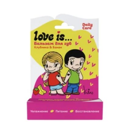 Бальзам для губ Love Is Клубника Банан 4,2 гр
