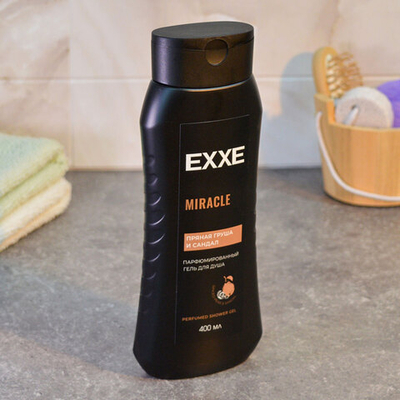 Гель для душа парфюмированный Miracle "Пряная груша и сандал" 400мл, EXXE