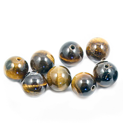 Бусина шар гладкий тигровый глаз асс.