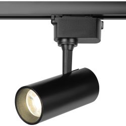 Трековый светильник однофазный ЭРА TR5-1040 BK светодиодный 10Вт 4000К черный | Однофазные светильники LED