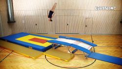 Double-Minitramp Ultimate   + платформа для прыжков 6 × 6 мм + роликовая стойка