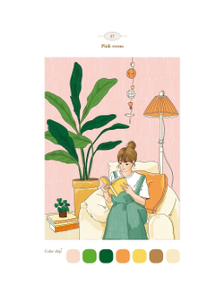 Picturesque day of Vision. Coloring Book