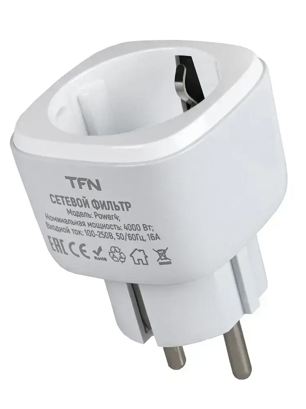 Сетевой фильтр TFN POWER 4, белый