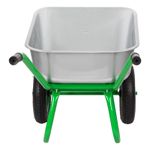 689643 Тачка садово-строительная 2-х колесная, грузоподъемность 230 кг, объем 90л Сибртех