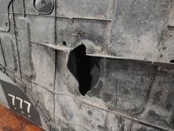 Пыльник переднего бампера Kia Rio 4 (FB) 17-20 Б/У Оригинал 29110H0000