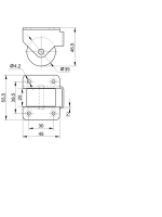 Мебельные колеса, выдвижные ролики диванов, шкафов, кроватей