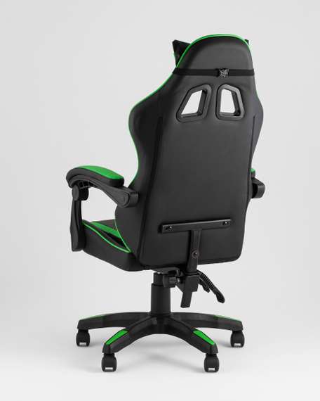 Кресло спортивное TopChairs Shadow черно-зеленый