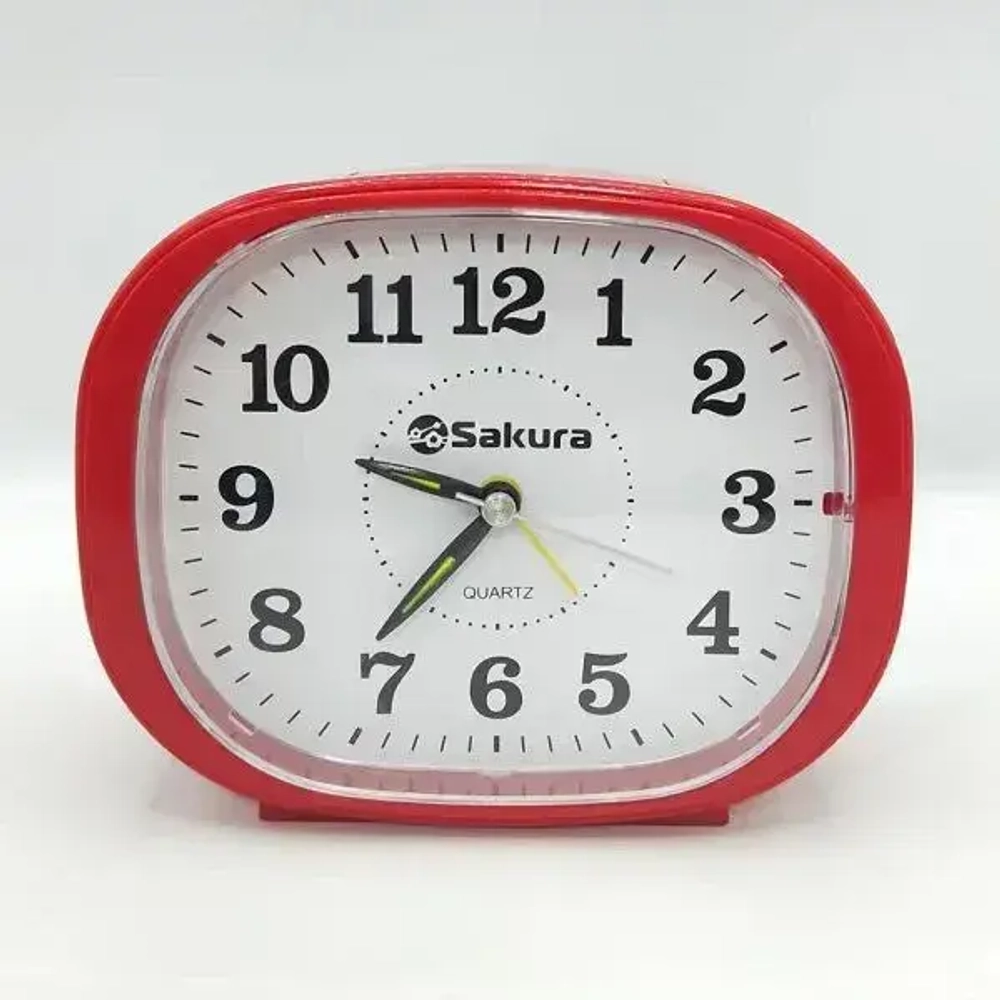 Будильник кварц SA-8529R дискрет.ход подсвет