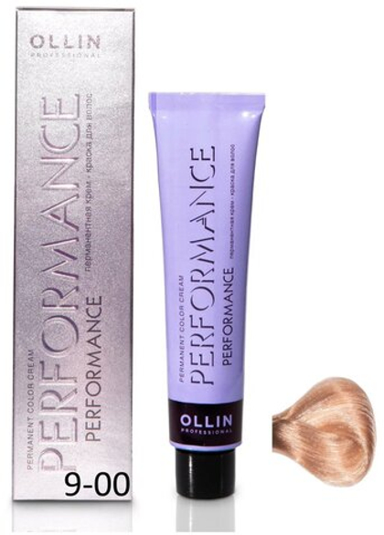 OLLIN PERFORMANCE 9/00 блондин глубокий 60мл Перманентная крем-краска для волос