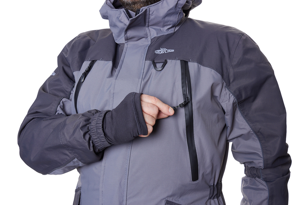 Демисезонный мужской костюм Grayling Скат Осень (Таслан) Cерый