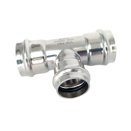 ViEiR Ver-Pro Тройник пресс для нерж. трубы 35×35×35 VPT353535