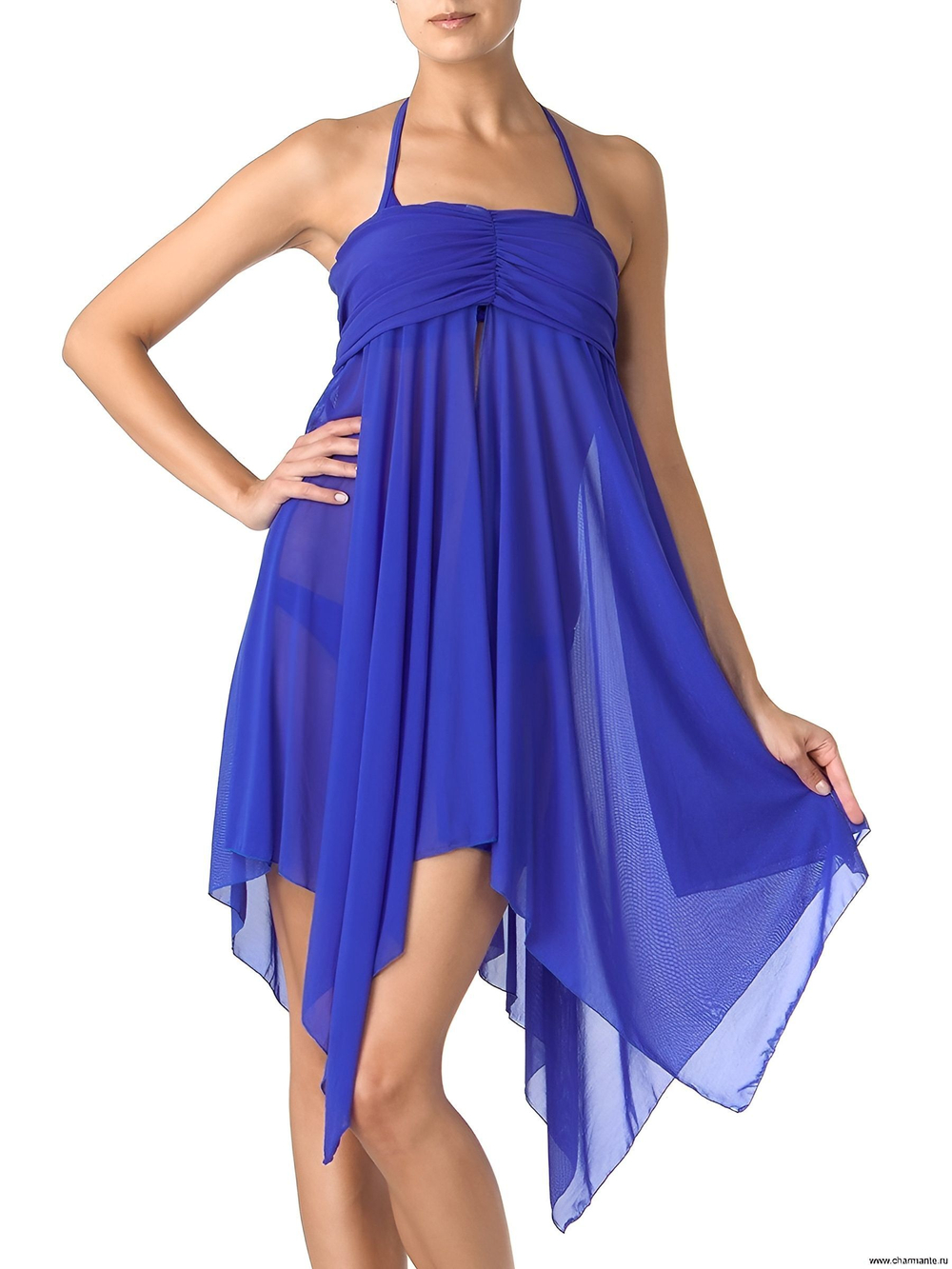 Туника пляжная черная р. 44-48, Charmante Италия