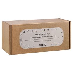 Свеча декоративная бежево-розового цвета из коллекции Edge, 16,5 см