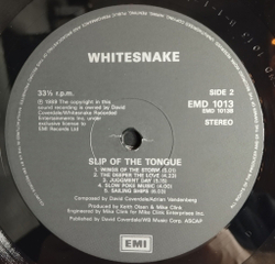 Винтажная виниловая пластинка LP Whitesnake Slip Of The Tongue (UK 1989)