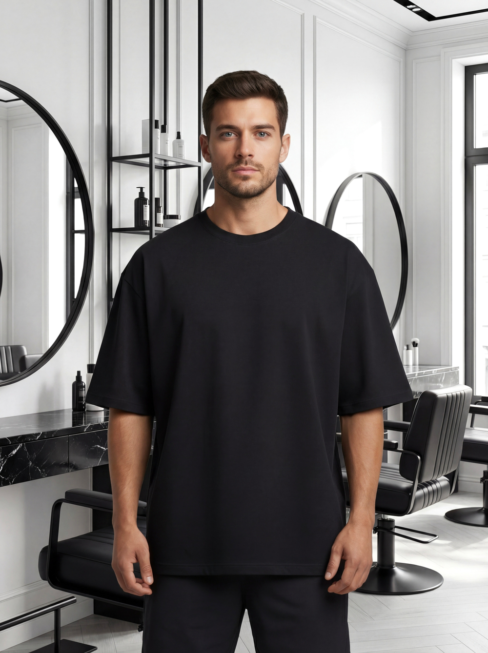 Футболка мужская оверсайз для парикмахера