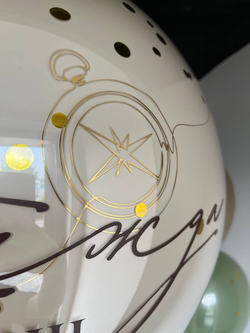 Воздушные шары хром золото/песок/эвкалипт №3306