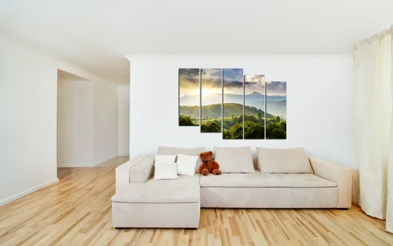 Модульная картина "Горный пейзаж"