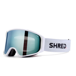 SHRED очки ( маска) горнолыжные SIMPLIFY+ PURE WHITE - CBL 2.0 ICE+CBL 2.0 GLACIER GOSIMP33E с дополнительной линзой