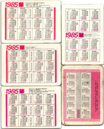 Набор из 5 переливных (стерео) Календариков . Мультфильмы СССР 1980, 1985 гг.
