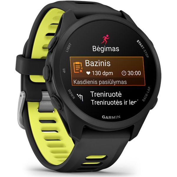Умные часы Garmin Forerunner 170, Черный | Black/Amp Yellow (010-03920-00 | 010-03920-50)