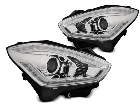 Передние фары Tube Light для Suzuki Swift IV (17-...) Chrome