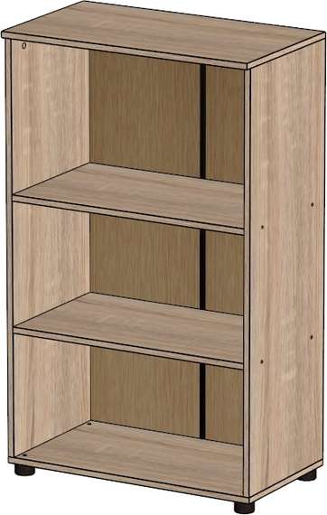 Стеллаж средний Стандарт Про дуб сонома