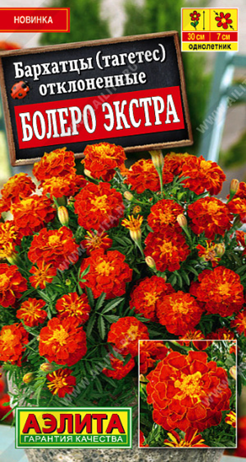 Бархатцы Болеро экстра откл. 0,3г Ц Аэлита