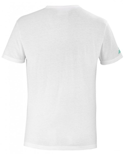Мужская теннисная футболка Babolat Exercise Message Tee Men - white/angel blue