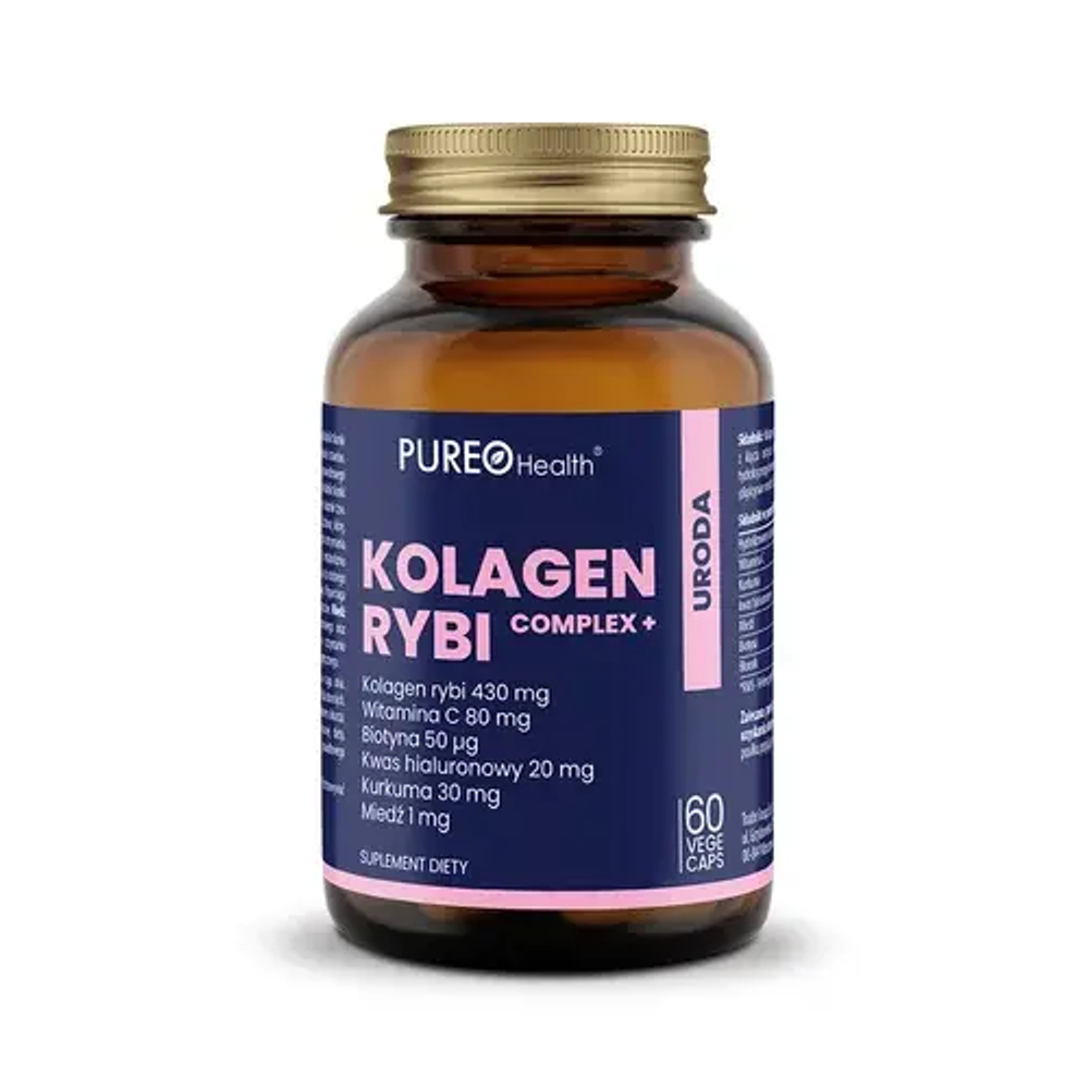 Pureo Health - Рыбный коллагеновый комплекс+, 60 капсул