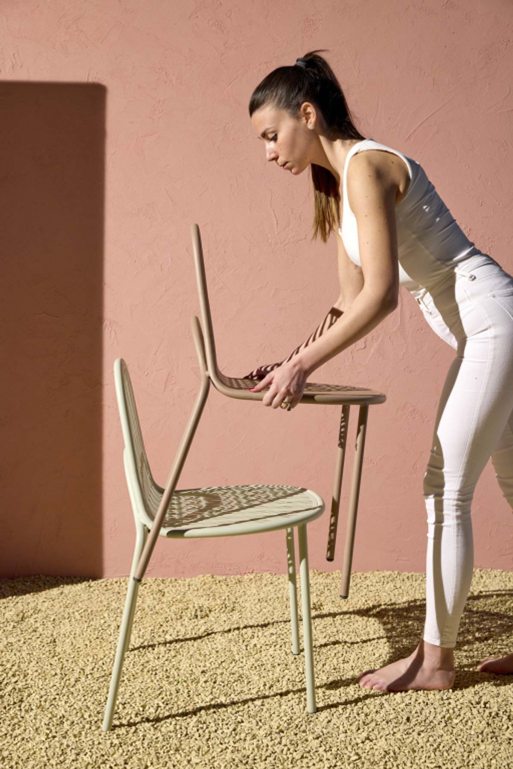 Стул металлический Scab Design Malvasia, лен