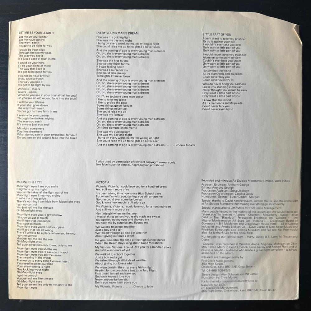 Nazareth – The Fool Circle (Скандинавия 1981г.)