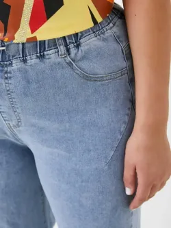 Джинсы на резинке