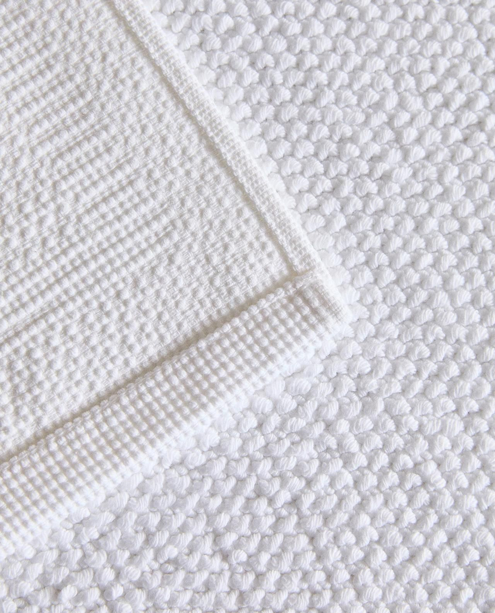 Zara Home - Нескользящий коврик для ванной из хлопка, белый, 50x70 см