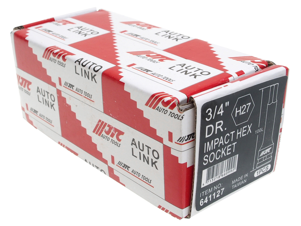 Головка торцевая 3/4" HEX H27 ударная L=88мм JTC