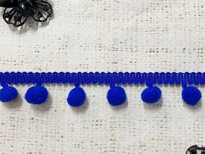 Тесьма/бахрома с помпонами, ш. 2,5 см