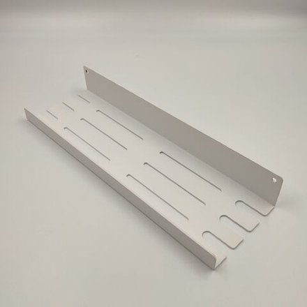 Полка MetaDec Holes настенная прямая, 30х10см белая, 1шт