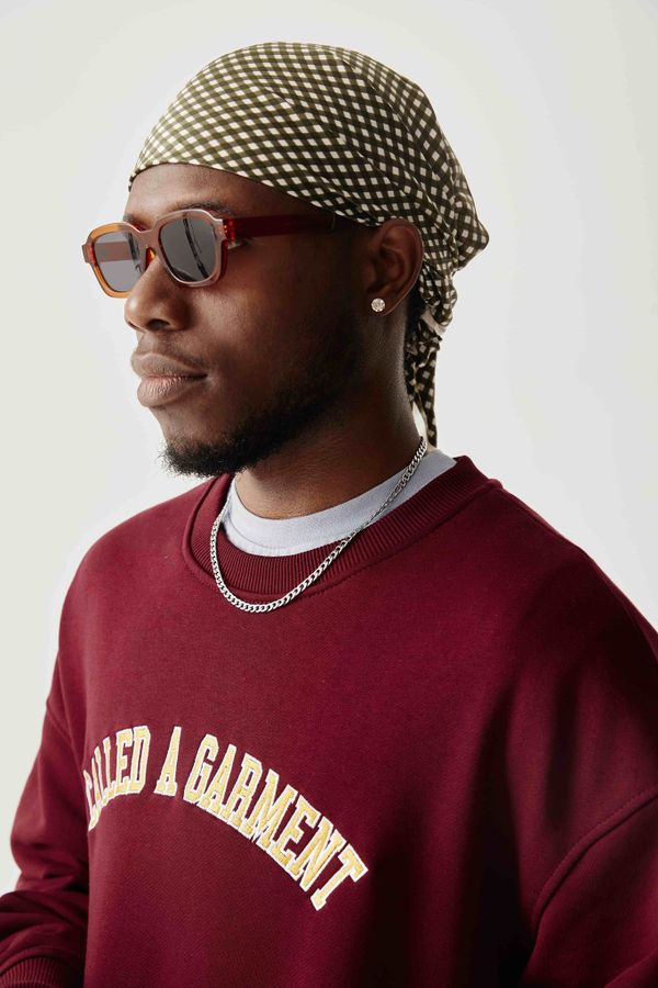 Толстовка College вишневая - фото 12