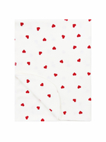 Пеленка Сердечки red (120х95)