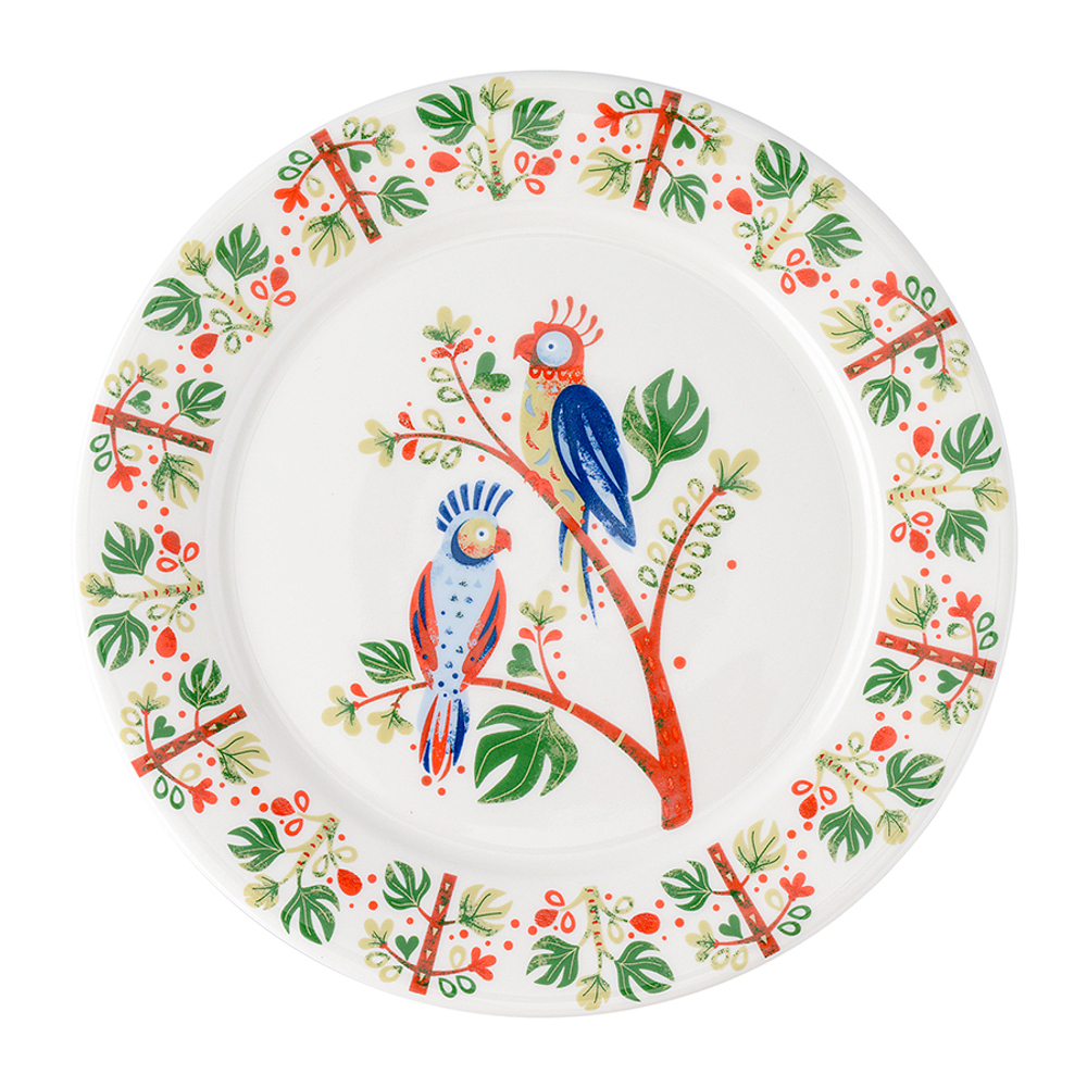 Тарелка parrot из коллекции birds of paradise, D21 см