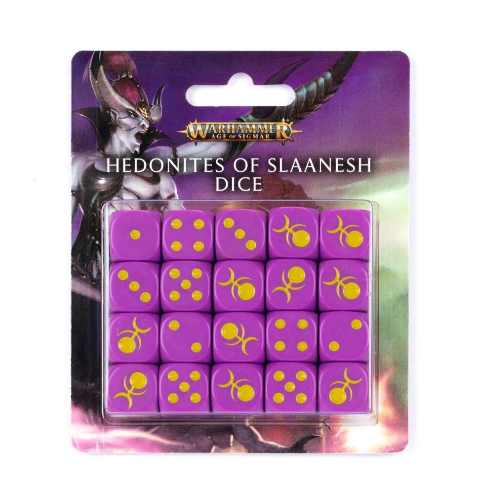 Набор кубиков Warhammer Age of Sigmar - Hedonites of Slaanesh Dice