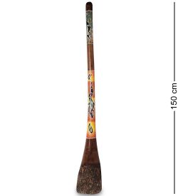 Decor and Gift 55-063-02 Диджериду бол. Эвкалипт расписной (Папуа)