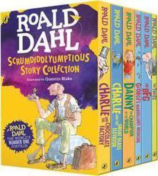 Roald Dahl&#39;s Scrumdiddlyumptious Story Collection: Six Marvellous Stories Including The BFG and Five Other Stories (Roald Dahl Box Set)