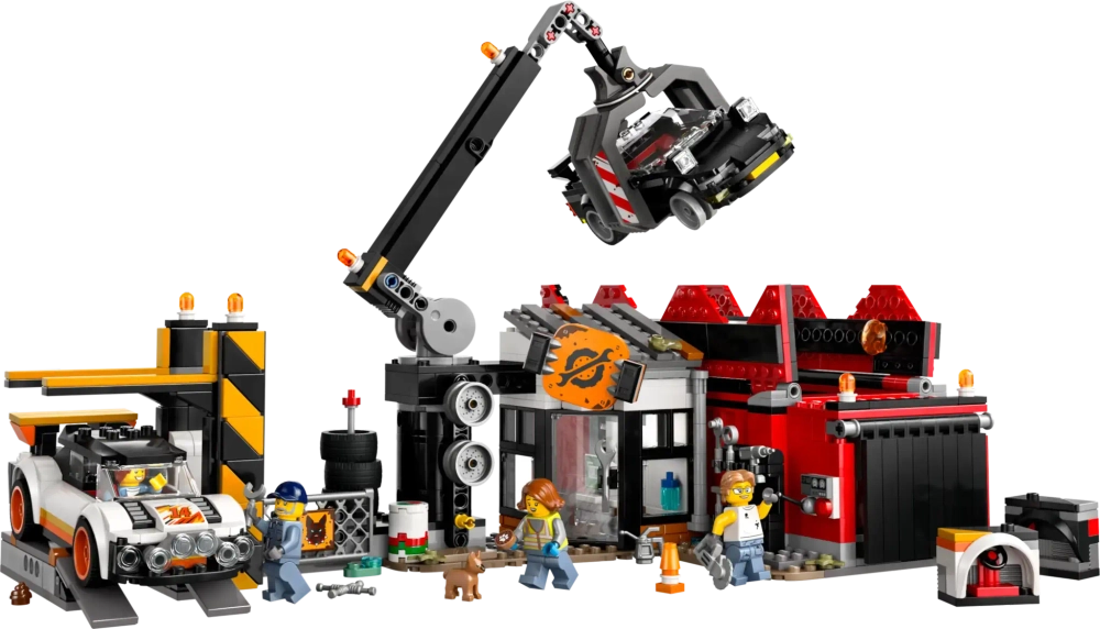 Констуктор LEGO City 60472 Свалка металлолома с автомобилями