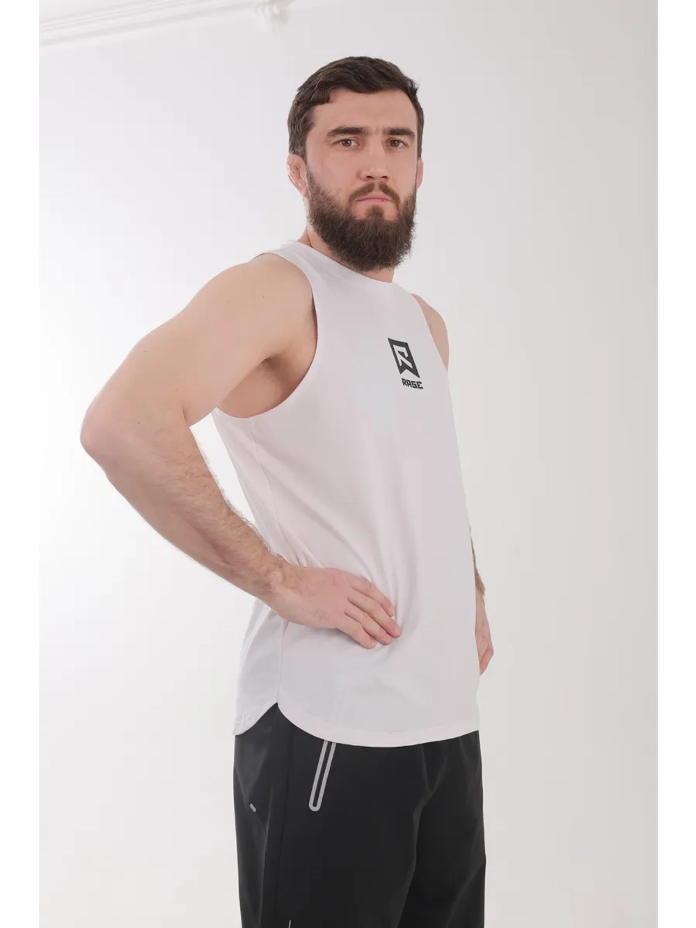 Спортивная футболка майка тренировочная без рукавов