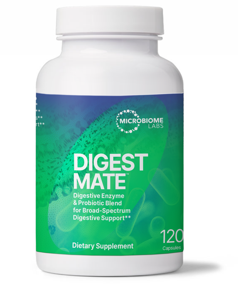 MicrobiomeLabs - DigestMate 120 capsules