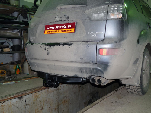 Фаркоп для Mitsubishi Outlander XL SUV (2007-2012) (без электрики) (паспорт и сертификат) AvtoS.MI21