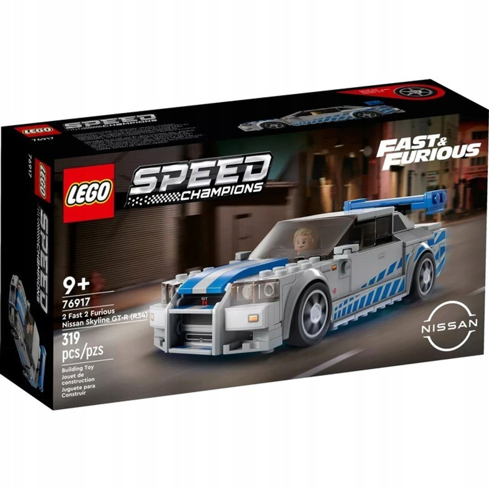 Конструктор LEGO Speed Champions - Нисан Скайлайн GT-R (R34) из Форсажа ...