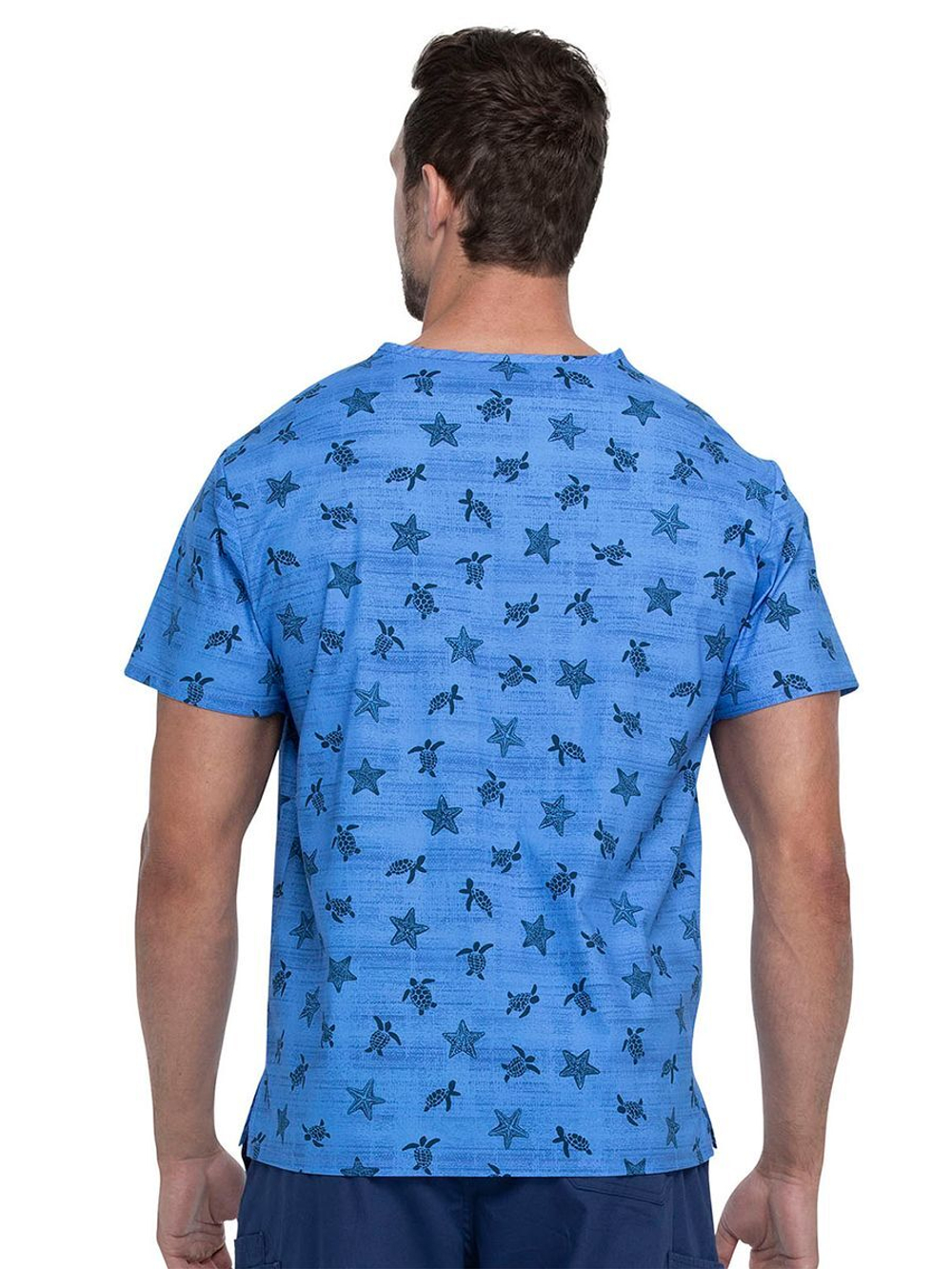 Топ медицинский мужской Dickies Prints DK725, подковы, 4XL