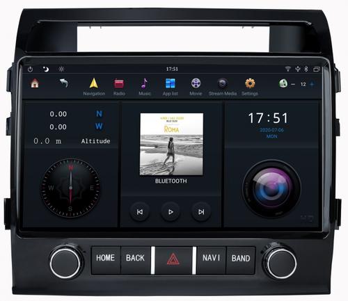 Магнитола для Toyota Land Cruiser 200 2007-2015 (поддержка штатного 360) - Kuberg ZF-6025FH, монитор 11" на Android 10, Быстрая, Carplay, 4G SIM-слот